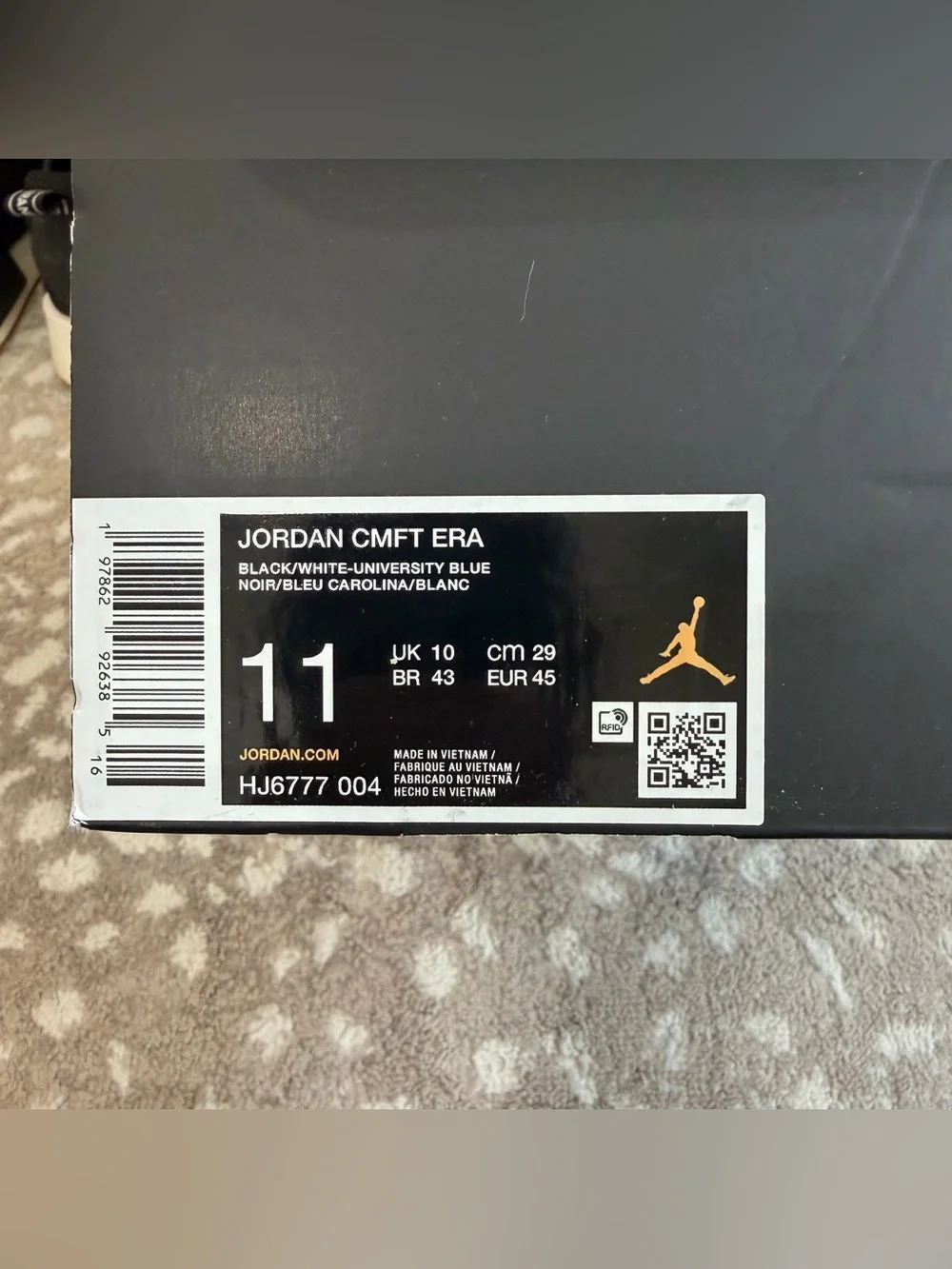 NEW Jordan CMFT Era Sneakers University Blue & Black | Men’s 11